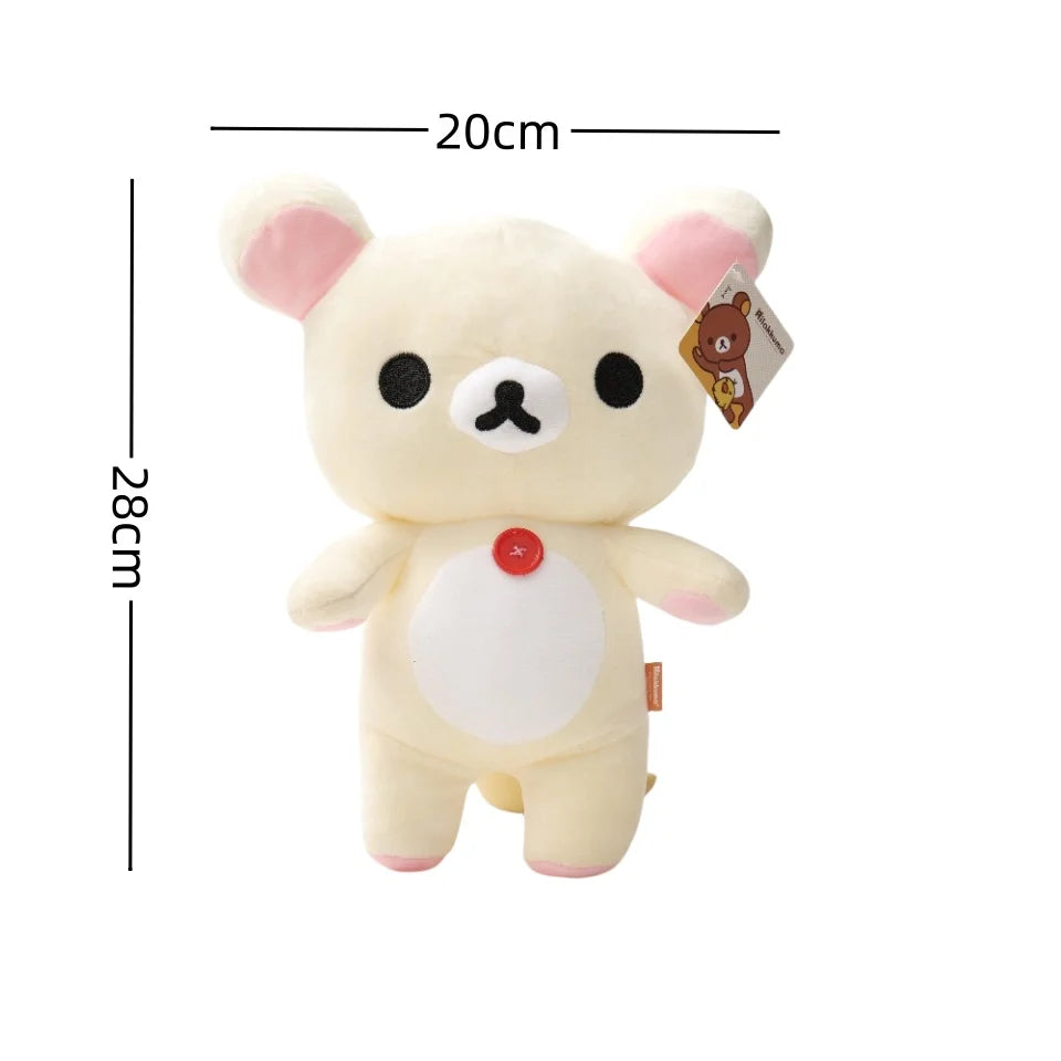 7 Styles Rilakkuma Plush Teddy Bear Peluche Lovely Anime Bear Stuffed Doll Kawaii Room Decor Anime Birthday Gifts Xmas Present