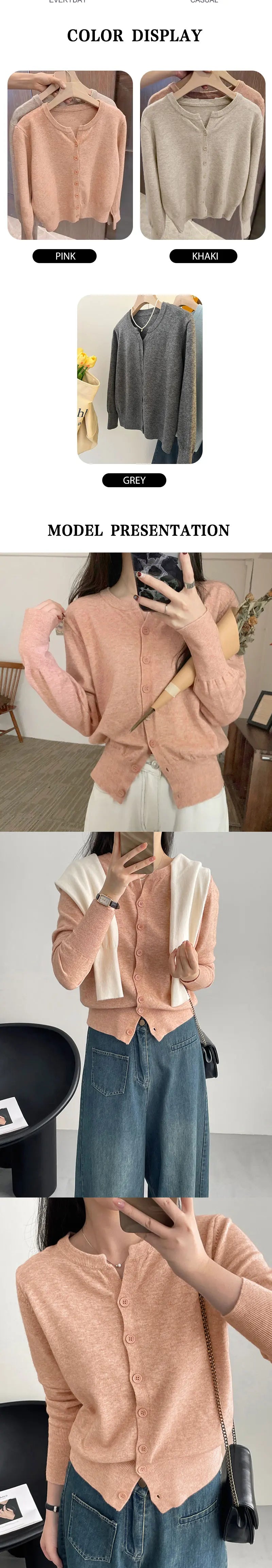 2025 New Fashion Women's Fleece Knit Loose Short Cashmere Sweater Round Neck Warm Korean Sle Casual Female Sweater Top Cloting