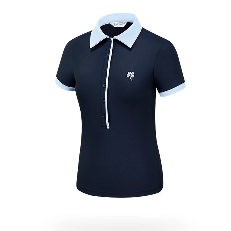 TTYGJ 2025 New Golf Women's Short-sleeved Shirt Quick-drying Breathable Polo Top Lady A-lined Golf Skirt Anti-exposure Skorts