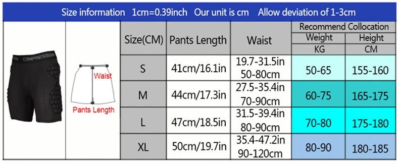 Football Soccer Goalkeeper Shorts EVA Sponge Protective Rugby Skateboard Training Shorts Hip Pad Sports Safety