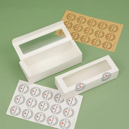 Transparent Window Kraft Paper Packaging Boxes – Birthday, Wedding, Party Gift Boxes