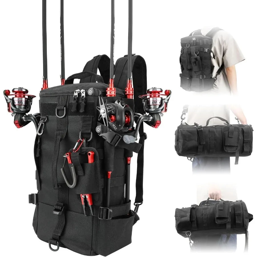 Fishing Bag Sling Tackle Storage Backpack Fishing Gear Bag Outdoor Lightweight Water-Resistant Store Gear and Equipment