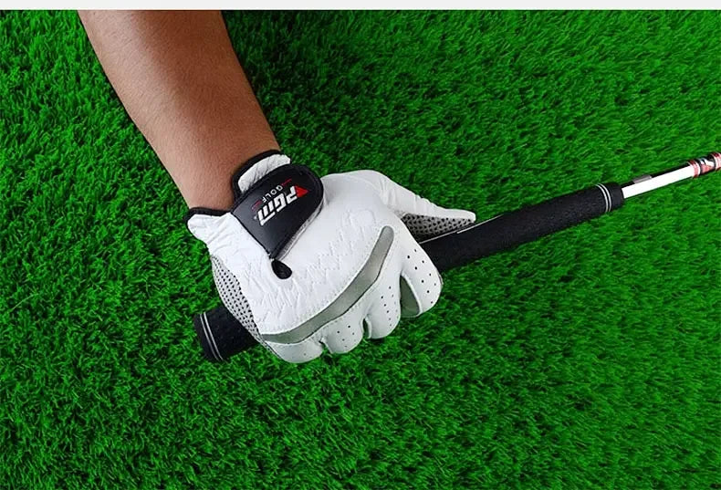 PGM Golf Gloves,Men’s Left Right Hand Soft Breathable Sheepskin Sport Gloves,Slip-resistant Golf Male Training Accessories