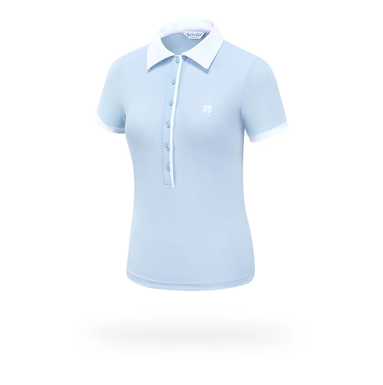 TTYGJ 2025 New Golf Women's Short-sleeved Shirt Quick-drying Breathable Polo Top Lady A-lined Golf Skirt Anti-exposure Skorts