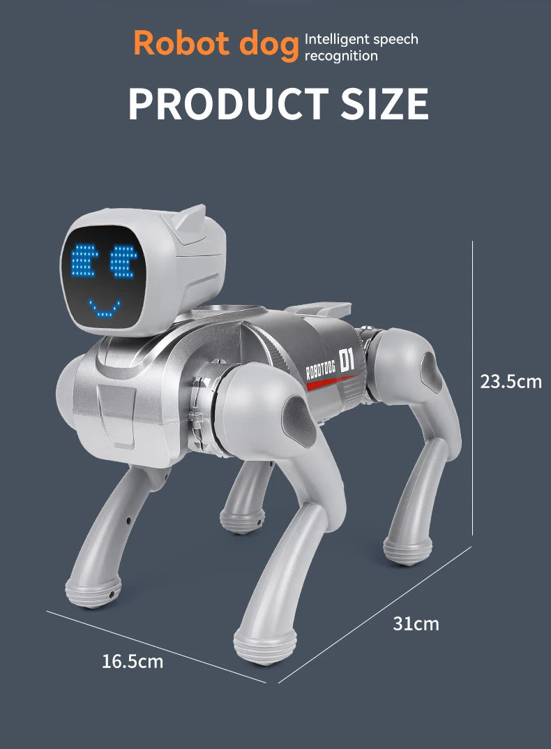 New model robot dog, intelligent remote control, children's remote control toy, stunt mechanical pet dog, children's gift