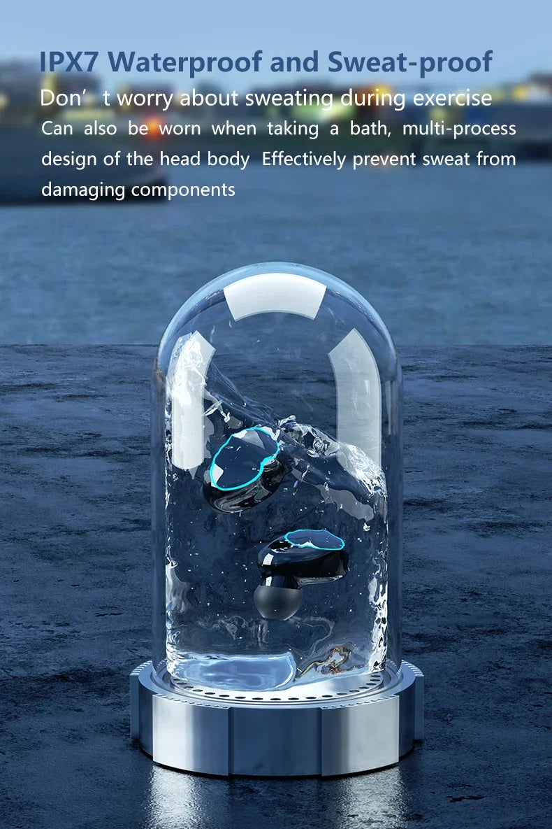 M10 TWS Wireless Earbuds: Sports Waterproof Design, Bluetooth Connection, 9D Stereo Sound + Charging Box & Microphone