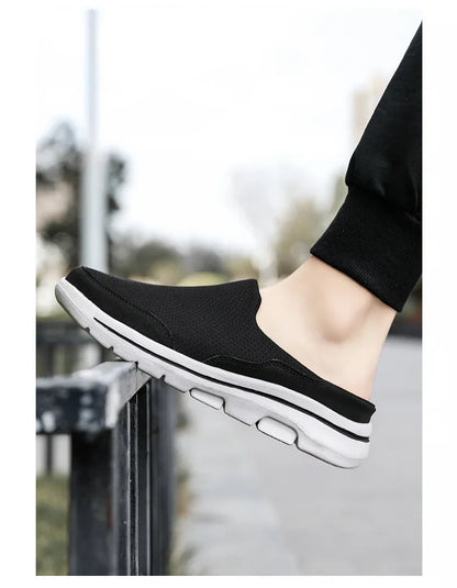 Men's Summer Breathable Indoor Slippers With Thick EVA Bottom Size 39-48