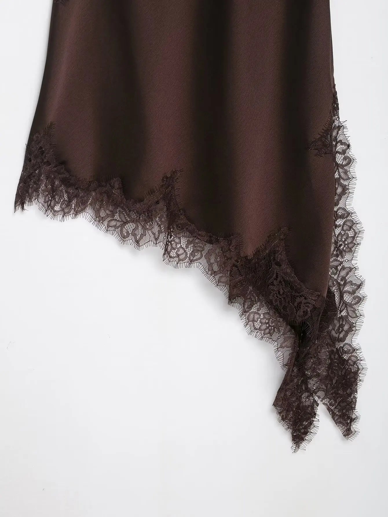 TFMLN Women Sexy Lace Splicing Dresses Summer Solid Sleeveless Asymmetry Dress Backless Slim Women's  Party Sling Mini Dress