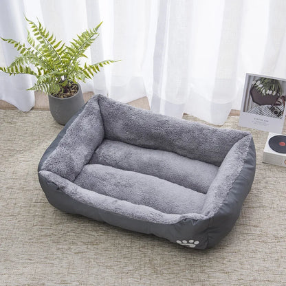 Winter Pet Bed For Dogs And Cats Soft Warm House Mat Waterproof Fiber