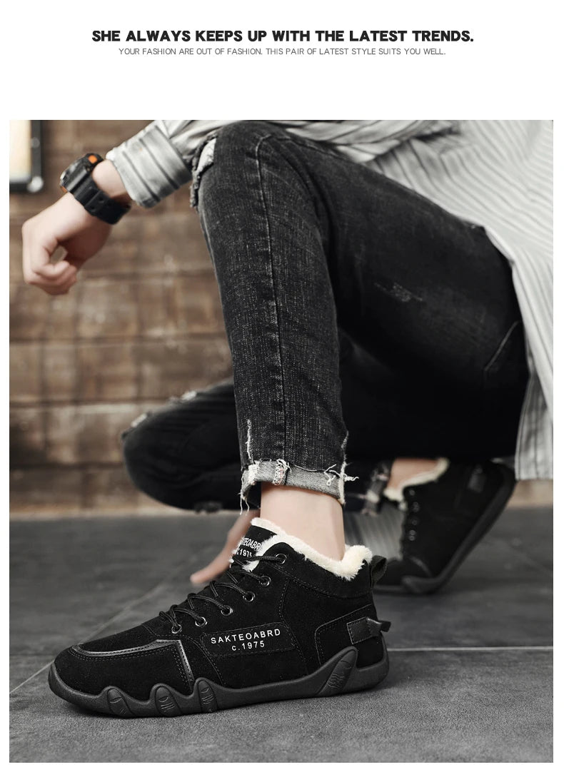 Men's Lace-Up Running Shoes, Casual Sneakers, Rubber Outsole, PU Insole