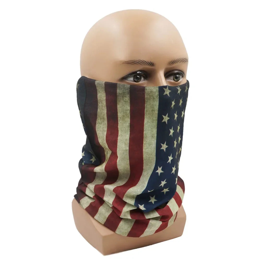 World Football Fans National Flag Face Bandanas Spain France Korea Mexico Germany Seamless Neck Gaiter Men Women Headwear Scarf