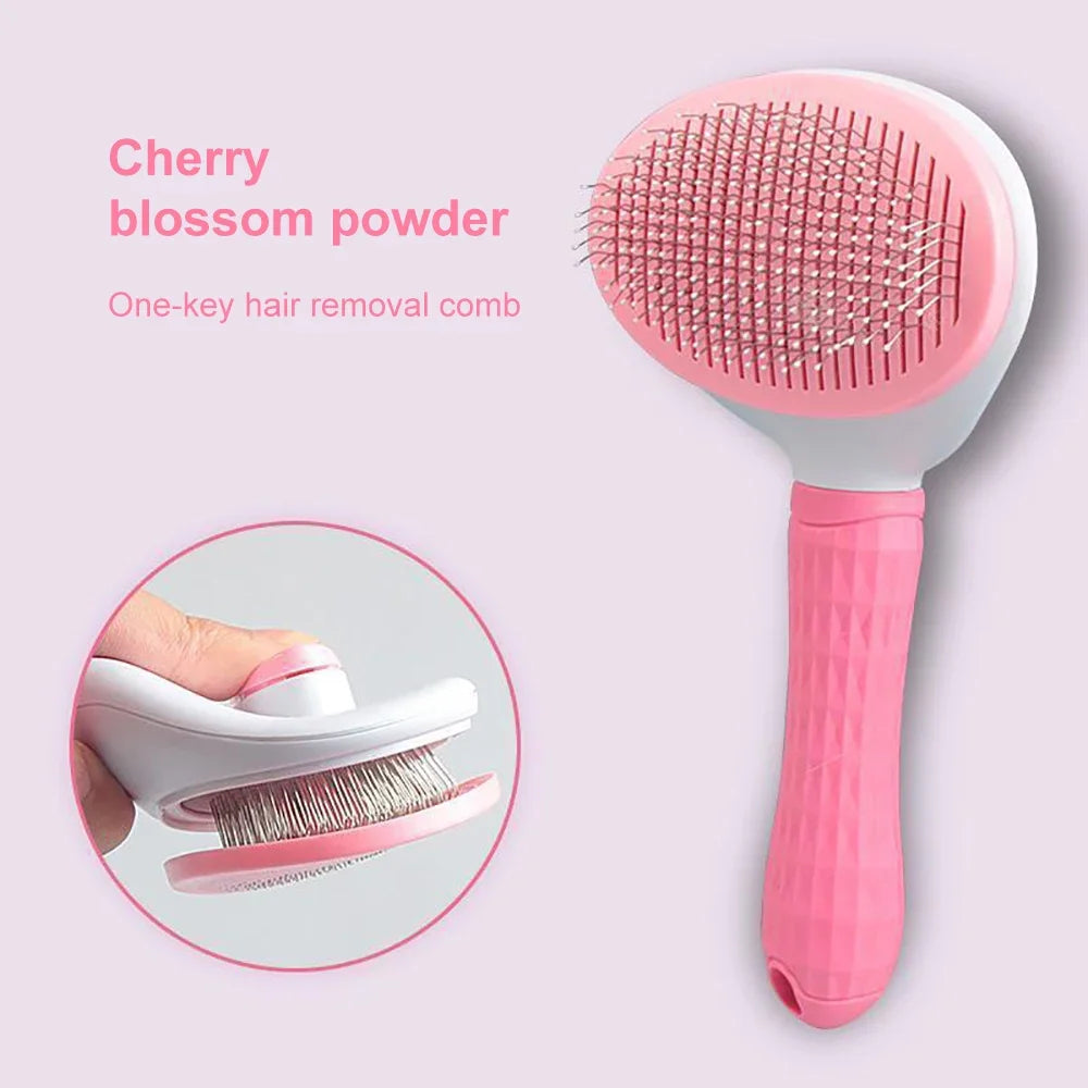 Dog Hair Remover Brush – Pet Grooming & Cleaning Comb for Long Hair Dogs and Cats