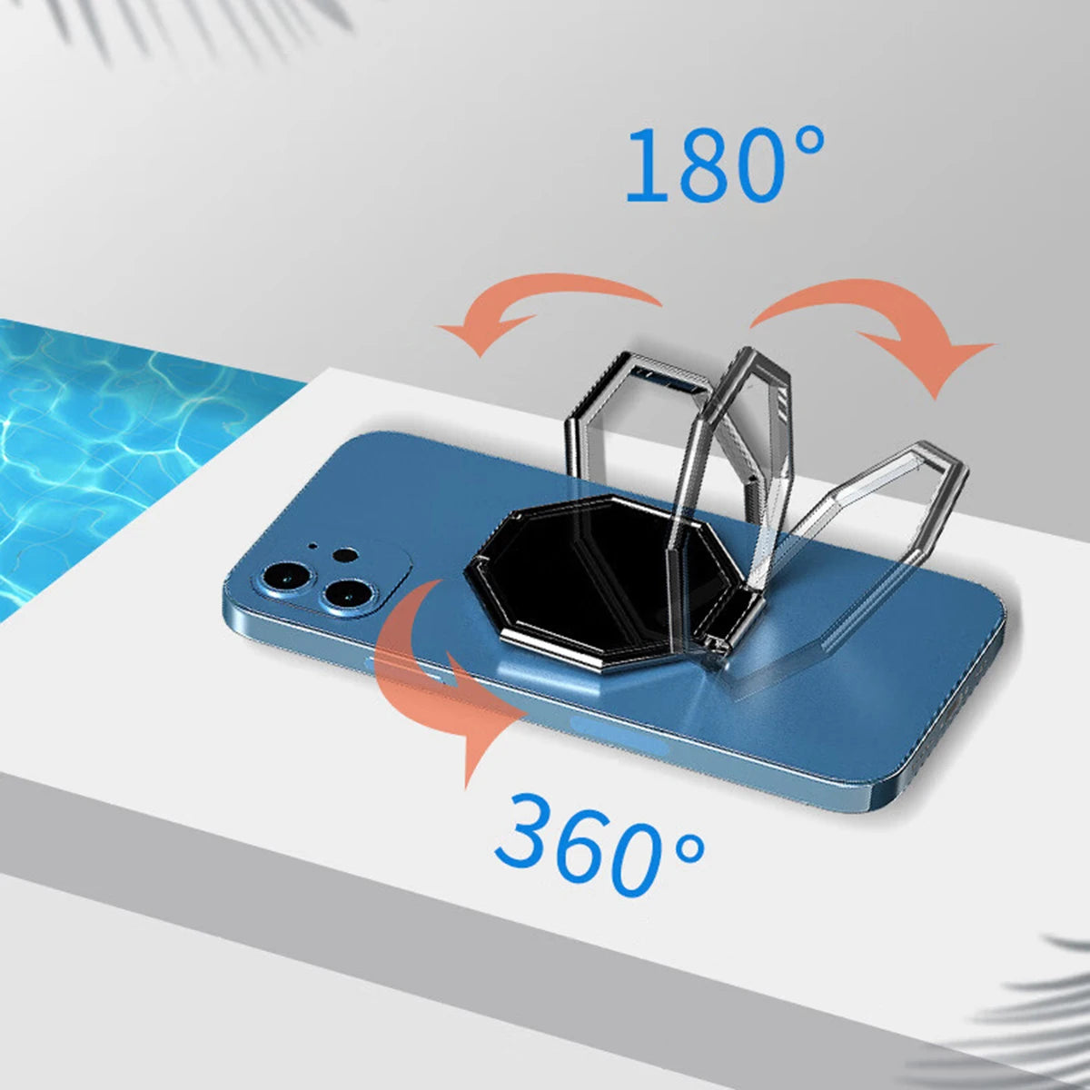 360 Rotation Mobile Phone Foldable Stand Ultra-Thin Mobile Phone Ring Stand Multi Angle Portable Desktop Gossip Metal Stand