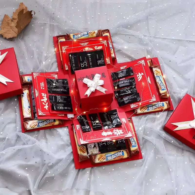 Explosion Box Paperboard Gift Box DIY Memory Keepsakes