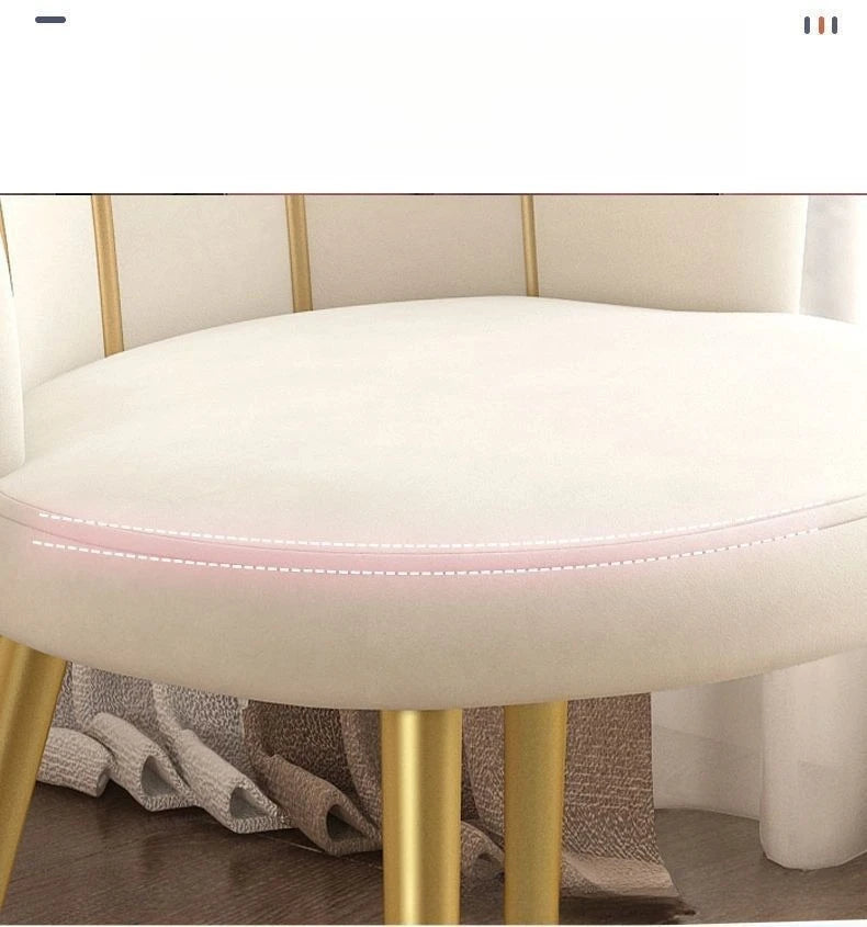 Nordic Dressing Chair Designer Home Armchair Living Room with Backrest Fashion Fauteuil Salon Household Essentials Bedroom Chair