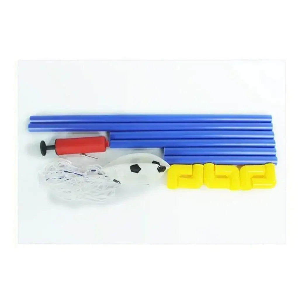 Indoor mini folding football soccer ball goal post net set pump kids sport outdoor home game toy child birthday gift plastic