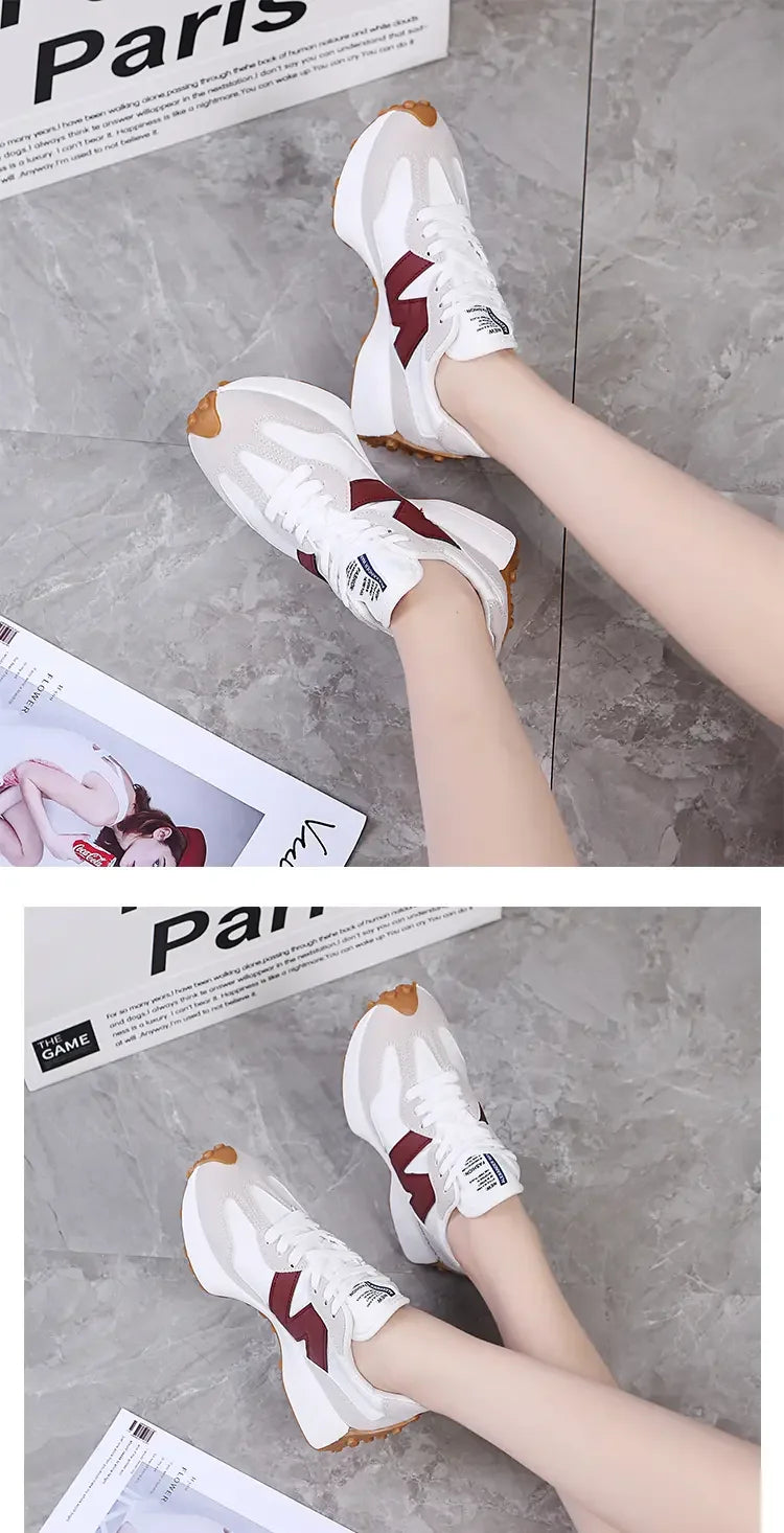 Women Casual Shoes Fashion Breathable Walking Flat Shoes Sneakers Women 2025 Gym Vulcanized Shoes White Female Footwear