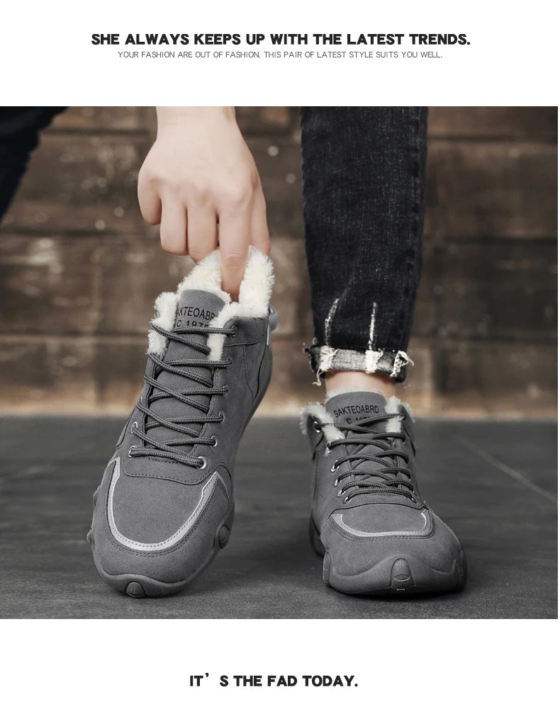 Men's Lace-Up Running Shoes, Casual Sneakers, Rubber Outsole, PU Insole