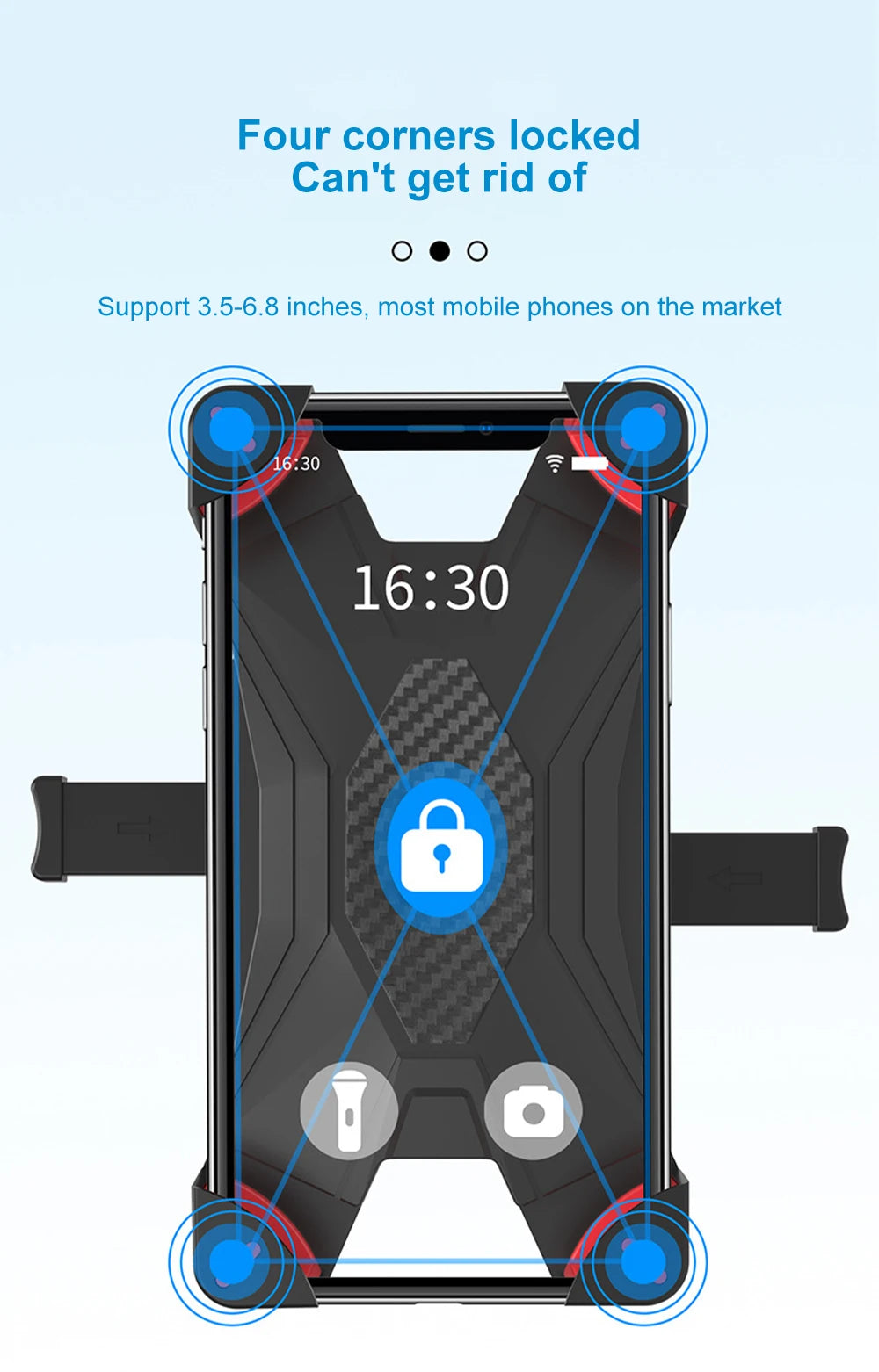 New Mobile Support for the Car Phone Holder Live Streaming Stands Motorcycle Mountain Bike Electric Bike Universal Fixed Frame