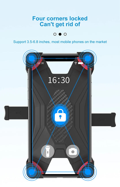 Universal Bicycle Phone Holder Mount Plastic Fixed Frame