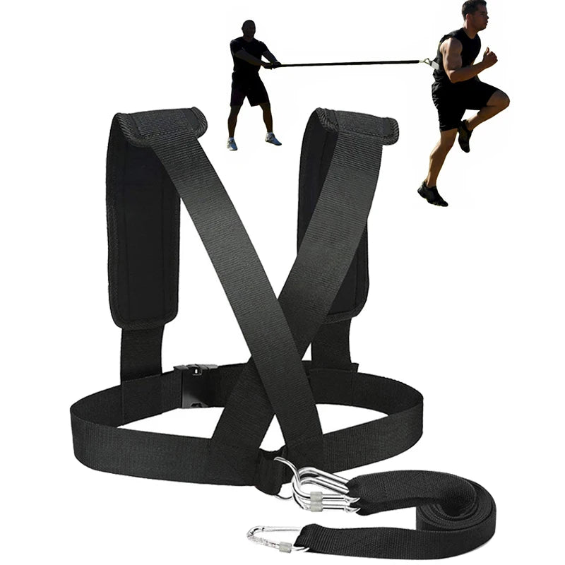Football Speed Training Harness Vest Soccer Workout Resistance Speed Agility Training Kits Adjustable Shoulder Strap Band Rope