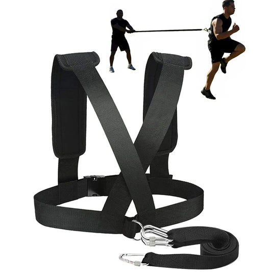 Football Speed Training Harness Vest Soccer Workout Resistance Speed Agility Training Kits Adjustable Shoulder Strap Band Rope