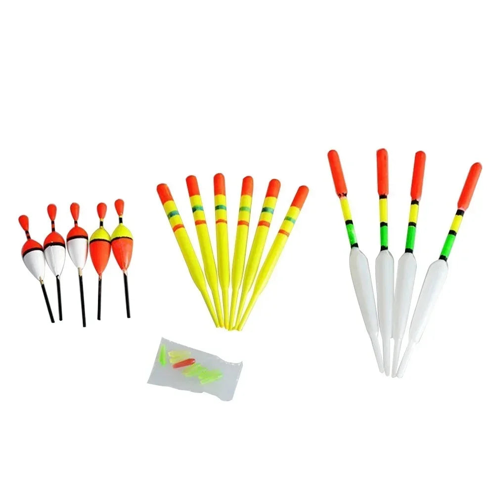 1Set (15Pcs) Portable Fishing Float with Multiple Size Combinations Suitable for Most Fish Hunting Outdoor Fishs Equipment