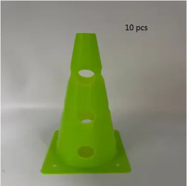 10 pcs 32CM Perforated Sign Barrels Obstacles Road Cones Barricades Soccer Basketball Training Equipment