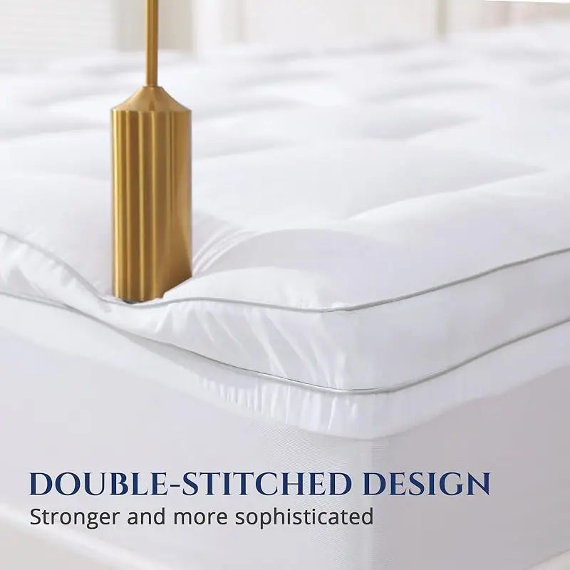 Mattress Topper for Back Pain, Extra Thick Mattress Cover Quilted Fitted Mattress Protector Plush Pillow Top Deep Elastic Pocket