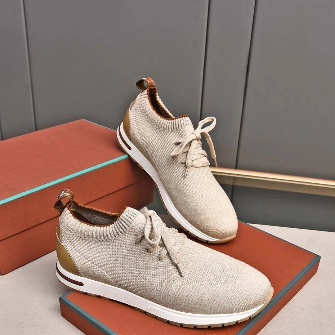 Men's Slip On Sneakers Breathable Lightweight Stitched Upper Casual Shoes