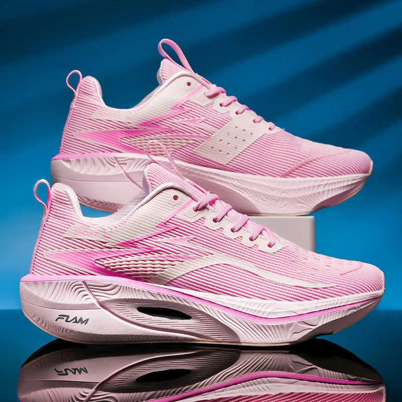 Men's Sneakers Anti-slip Cushioned Comfortable Racing Training Running Shoes Mesh Tennis Shoes Casual for Women