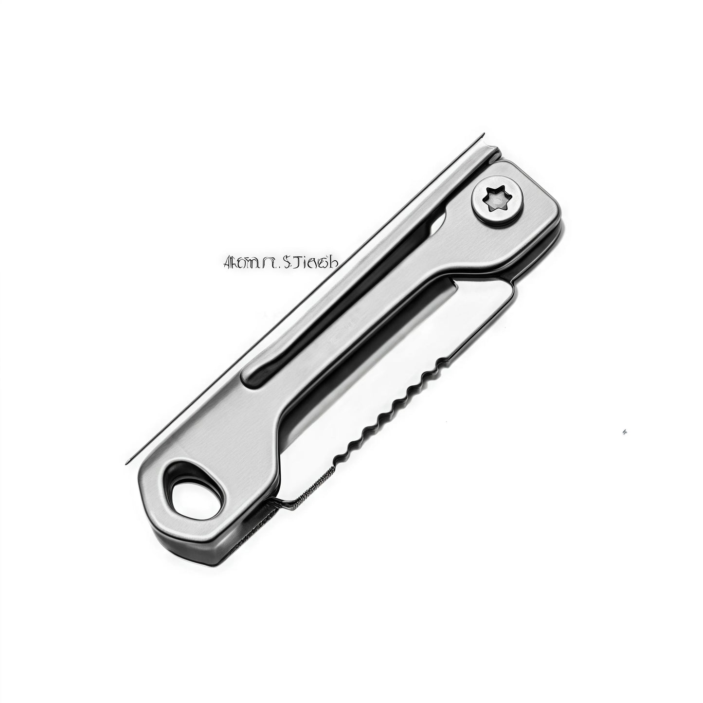 Stainless Steel Mini Folding Knife 6 cm Unfolded, 4 cm Folded, Silver