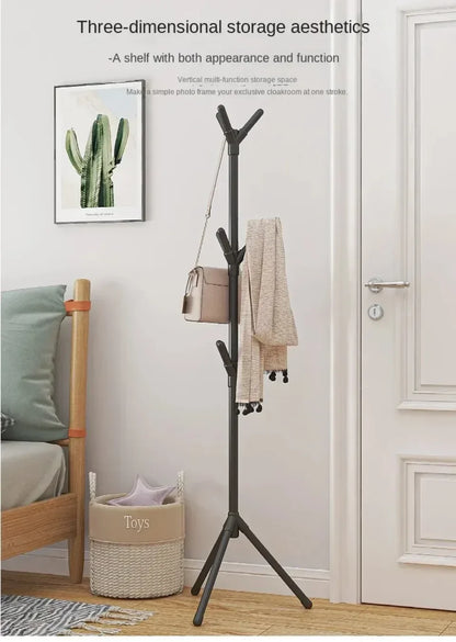 Vertical Coat & Hat Stand – Bedroom Storage Rack