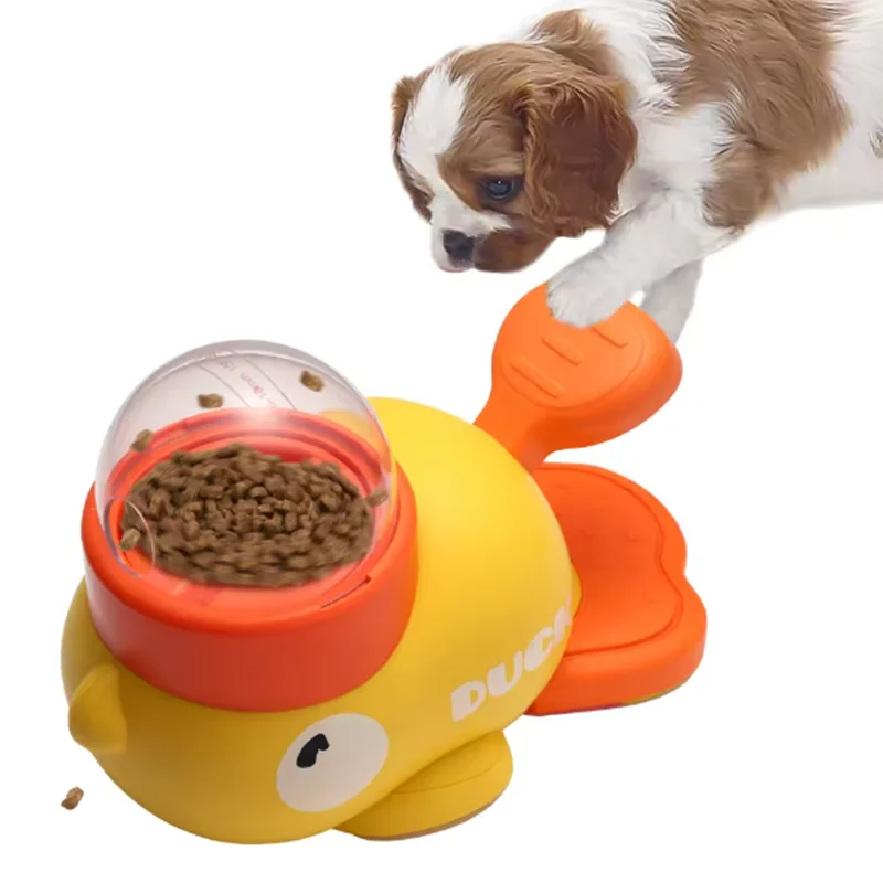Little Yellow Duck Pet Leaking Toy – Interactive Educational Training Device for Puppies