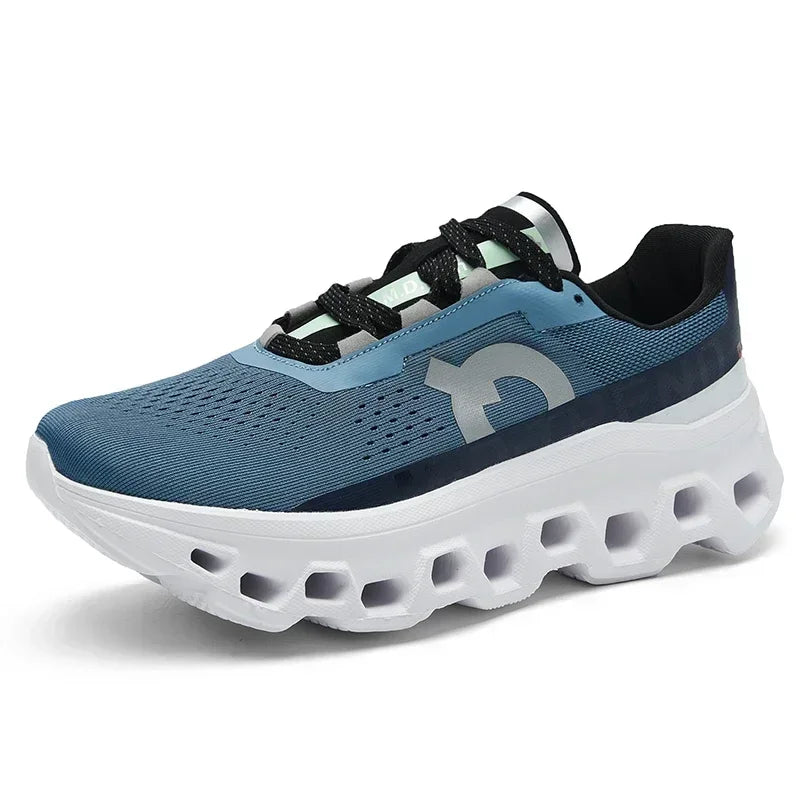 Men's Sports Shoes Breathable Polyester Upper PU Running Shoes Rubber Outsole