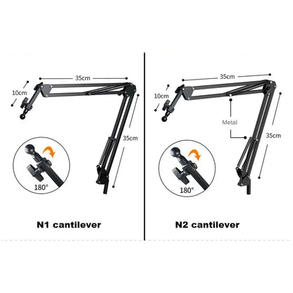 Professional Tripod For Mobile Phone With Overhead Lighting And Selfie Stick