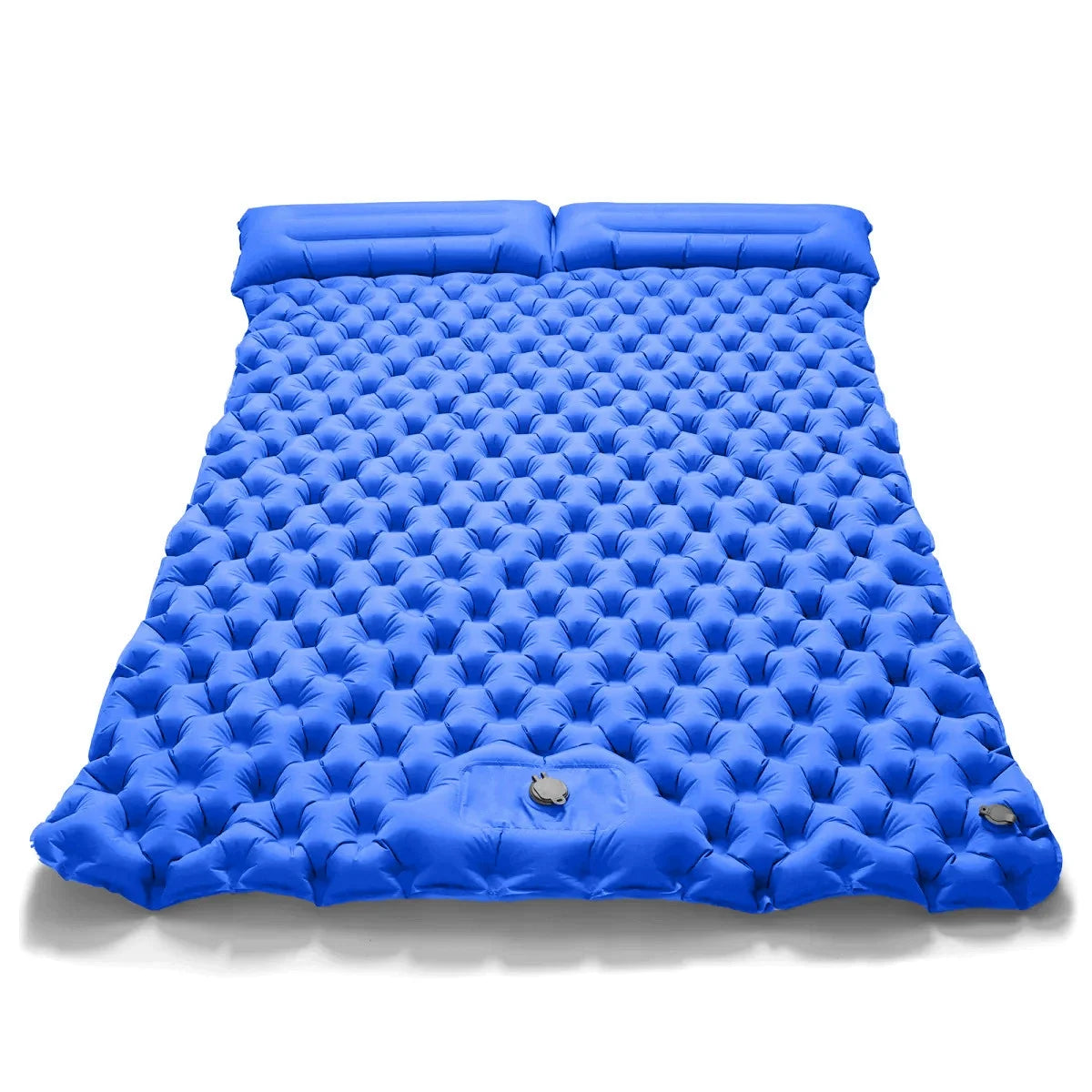 Hot Sale! 2025 Upgrade! Double Air Mattress Camping Blow Up Bed w/Built-in Pump Waterproof Portable Thickened for Outdoor Travel