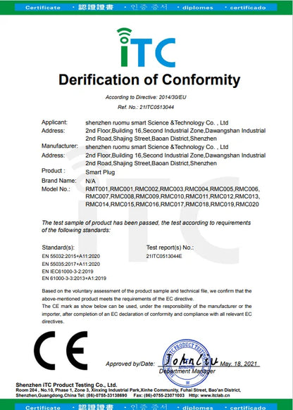 Zigbee Smart Plug 20A EU Socket With Power Monitoring, Timing, Voice Control