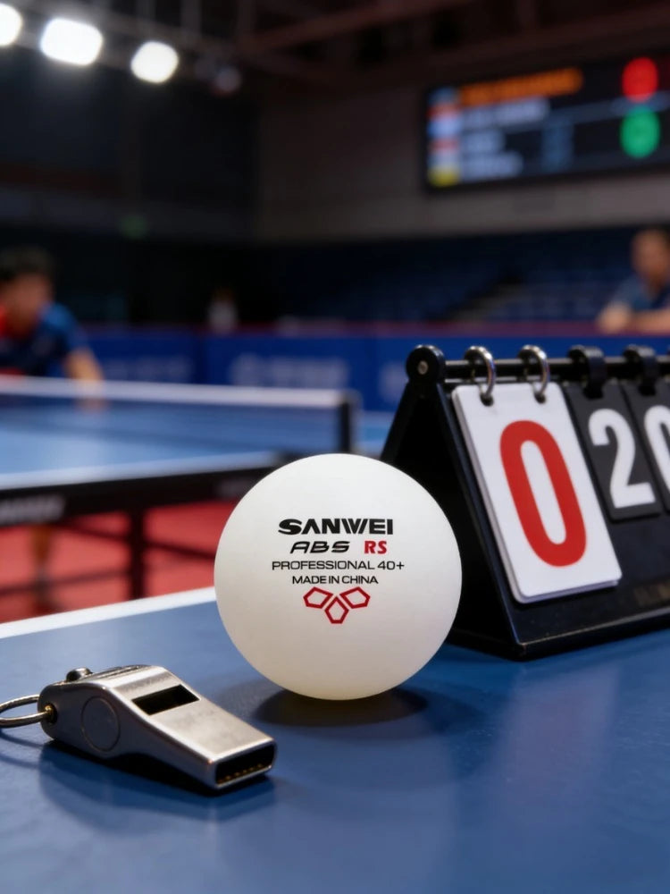 Original SANWEI ABS New Material 40+ Table Tennis Balls 50/100PCS Professional Ping Pong Balls For Training Table Tennis Balls