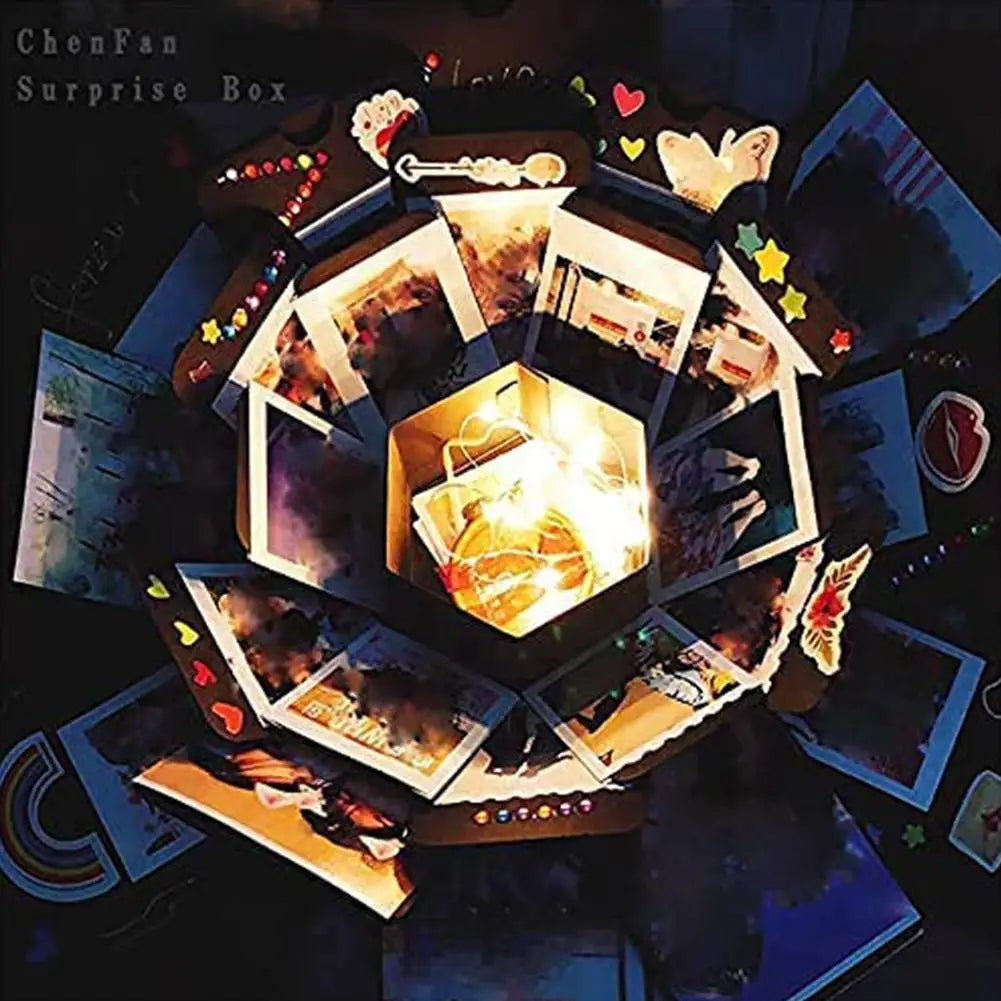 Explosion Box Gift DIY Photo Album Paperboard Construction