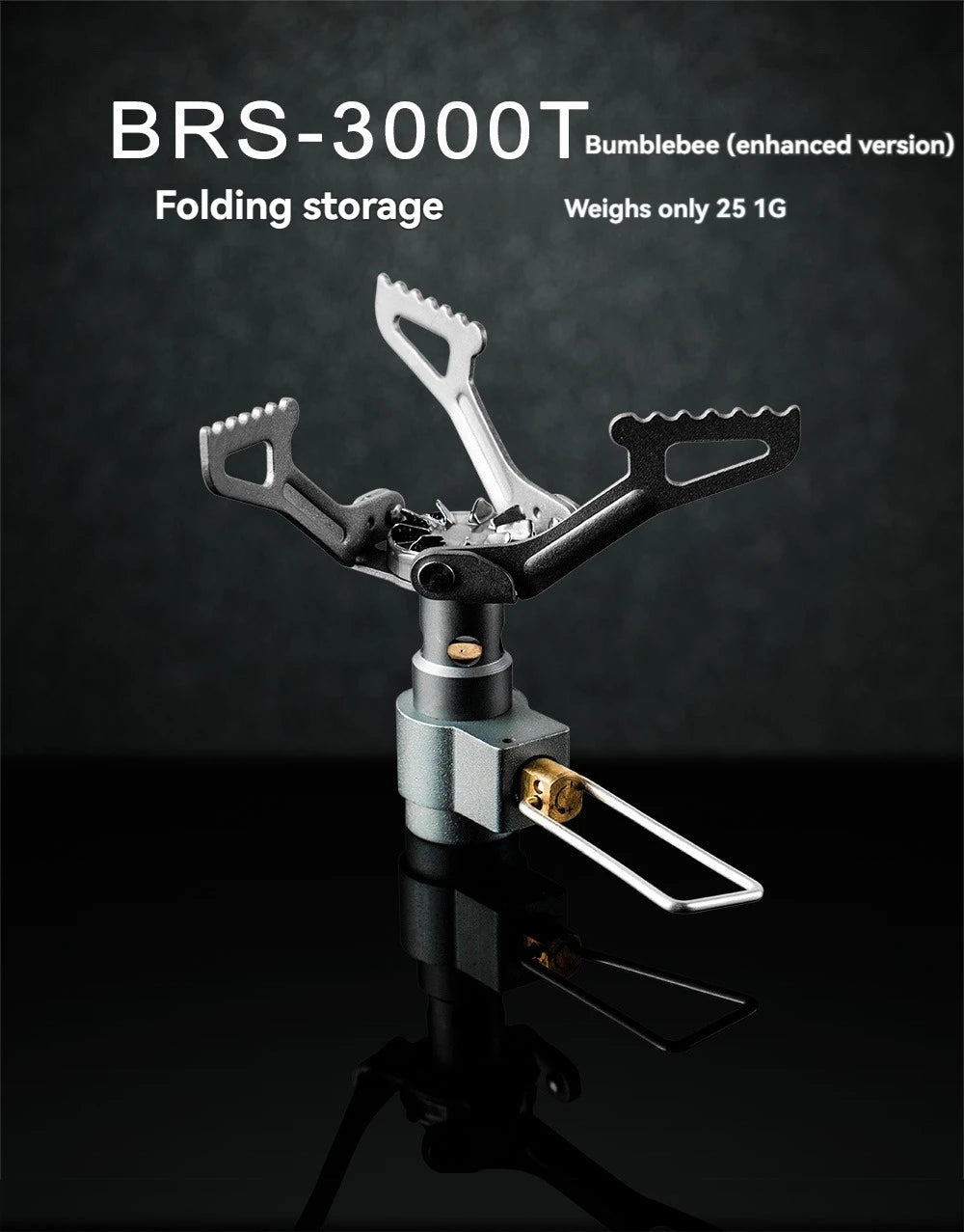 Titanium Mini Camping Gas Stove 25g Portable Folding Pocket Stove