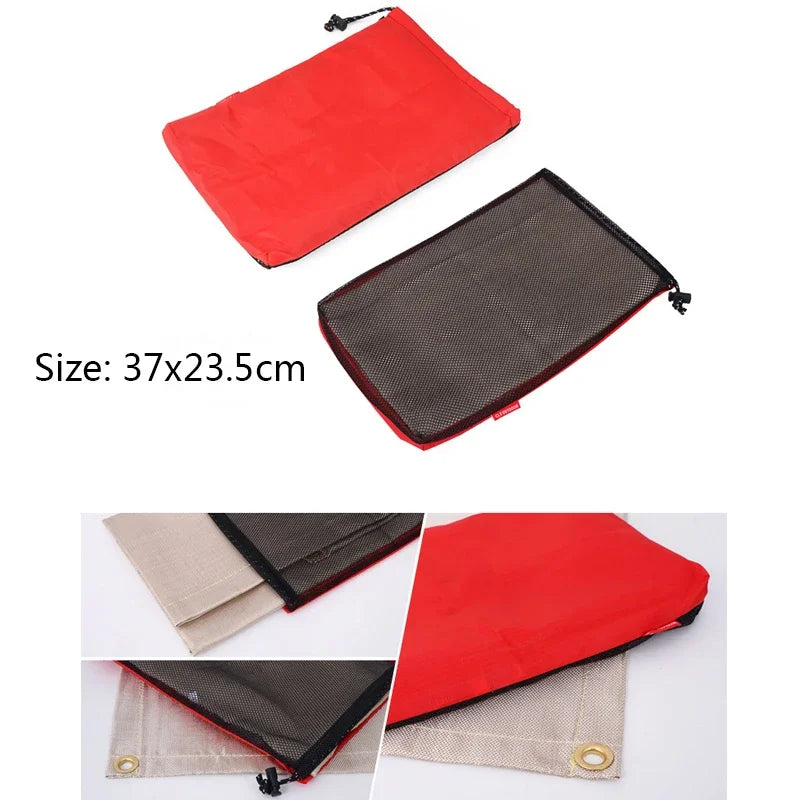 New Outdoor Camping Fireproof Cloth Picnic Barbecue Insulation Mat Flame Retardant High Temperature Fire Blanket Fiberglass Mat