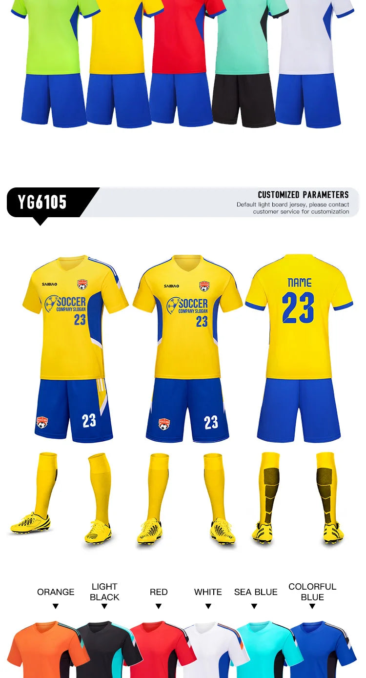 Adult Kid Soccer Jersey Customize Football Uniforms Shirts Men Women Futsal Sportswear Training Tracksuit Sports Outfit Clothes