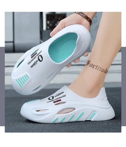 Mens Summer Beach Flip Flops EVA Sole Outdoor Casual