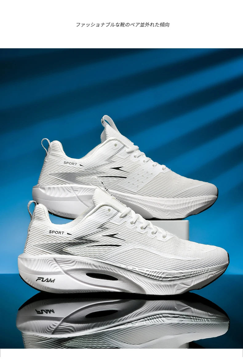 Men's Sneakers Anti-slip Cushioned Comfortable Racing Training Running Shoes Mesh Tennis Shoes Casual for Women