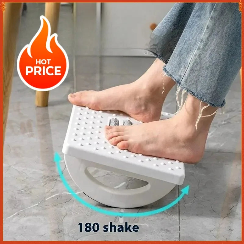 New Portability Foot Rest Under Desk Footrest Ergonomic Foot Stool With Massage Rollers Foot Rest For Home Office Work