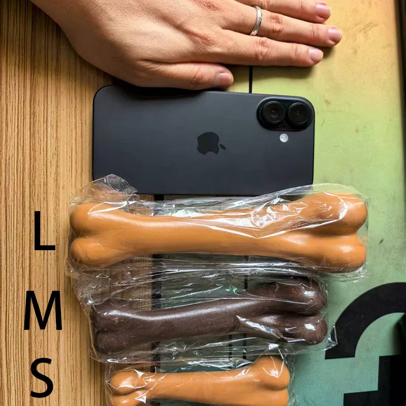 Natural Dog Bone Chew Toy – Non-Toxic, Nearly Indestructible Puppy Toy for Small, Medium & Large Dogs