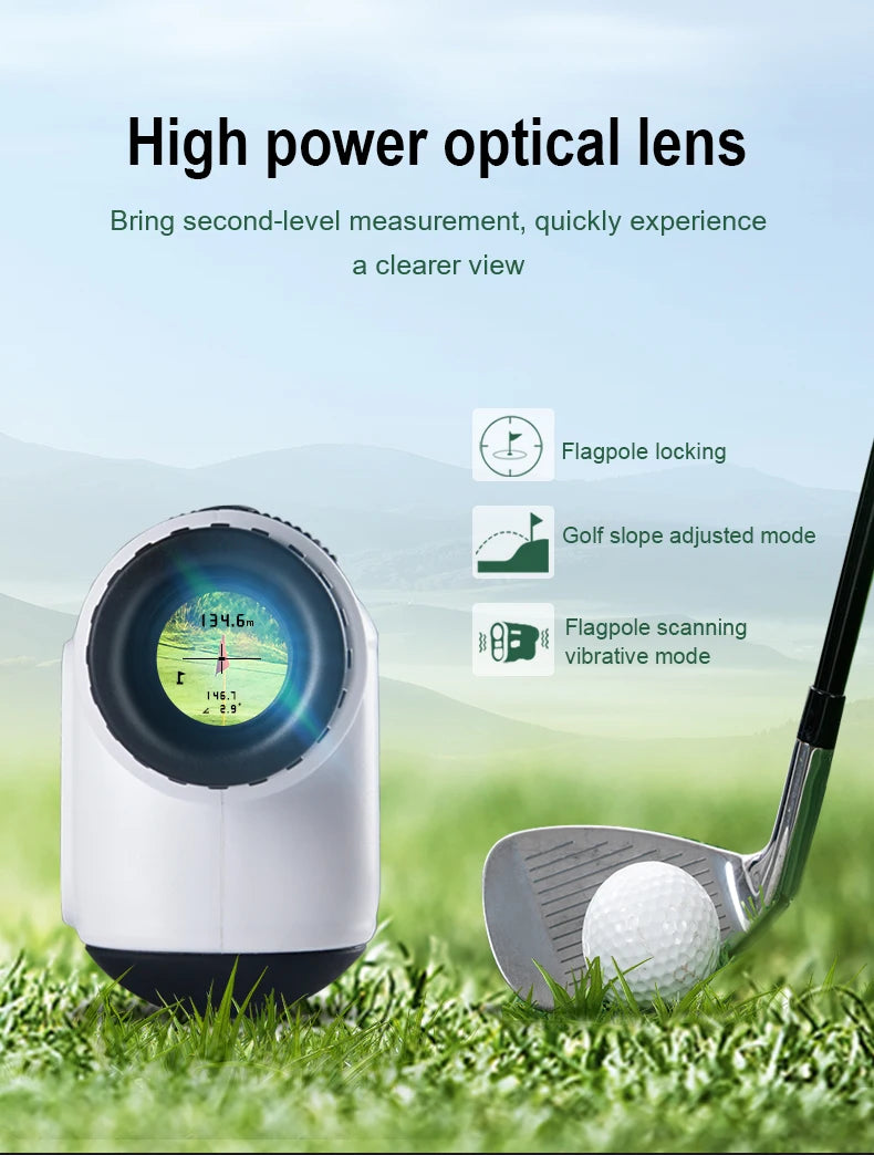 Nohawk Multifunctional Golf Laser Rangefinder Telescope with Flag-Lock Slope Distance Meter for Hunting Construction Monocular