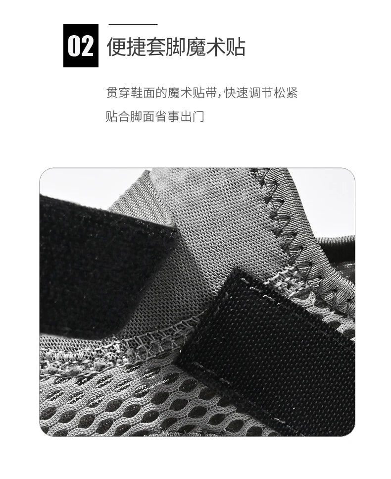 Men's Genuine Leather Sandals Casual Outdoor Beach Shoes