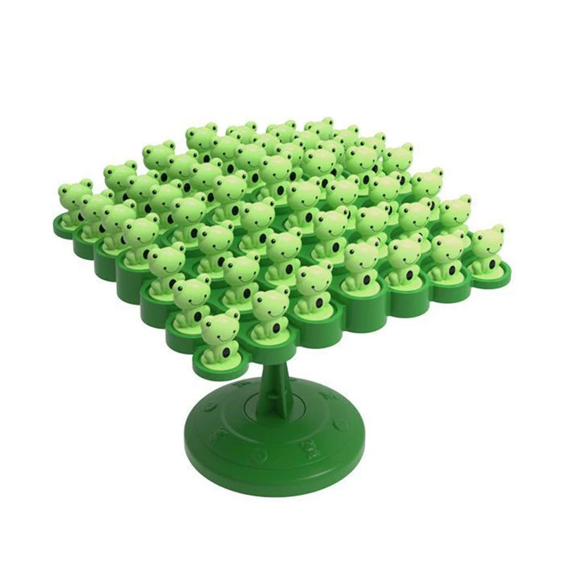 Plastic Monkey Stacking Game & Frog Balance Tree - Kids' Educational Toy, Parent-Child Interactive Focus Training Game!